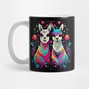 Llama Couple Valentine Mug